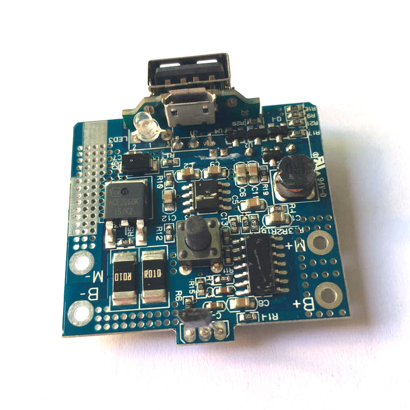 黎川便携式果汁机单节3.7V线路板带温控 充电宝 蜂鸣器PCBA电路板开发